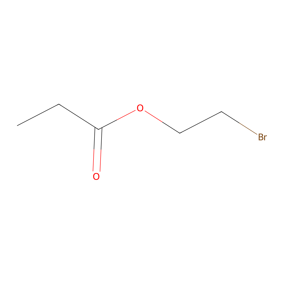 2-Bromoethyl propanoate molecular structure, CAS 4823-46-5