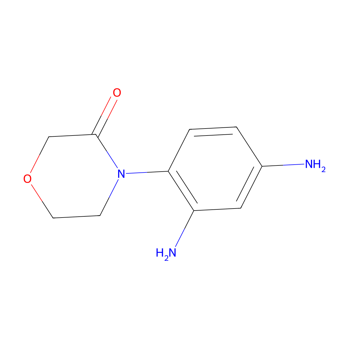 4-(2,4-Diaminophenyl)morpholin-3-one molecular structure, CAS 482308-13-4