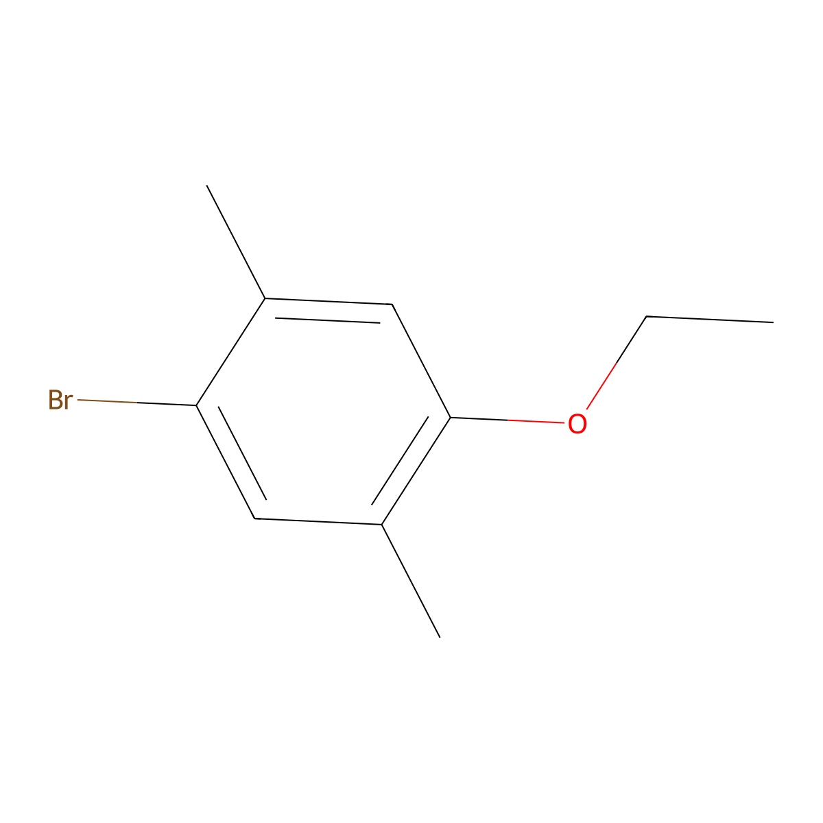 1-Bromo-4-ethoxy-2,5-dimethylbenzene molecular structure, CAS 482355-53-3