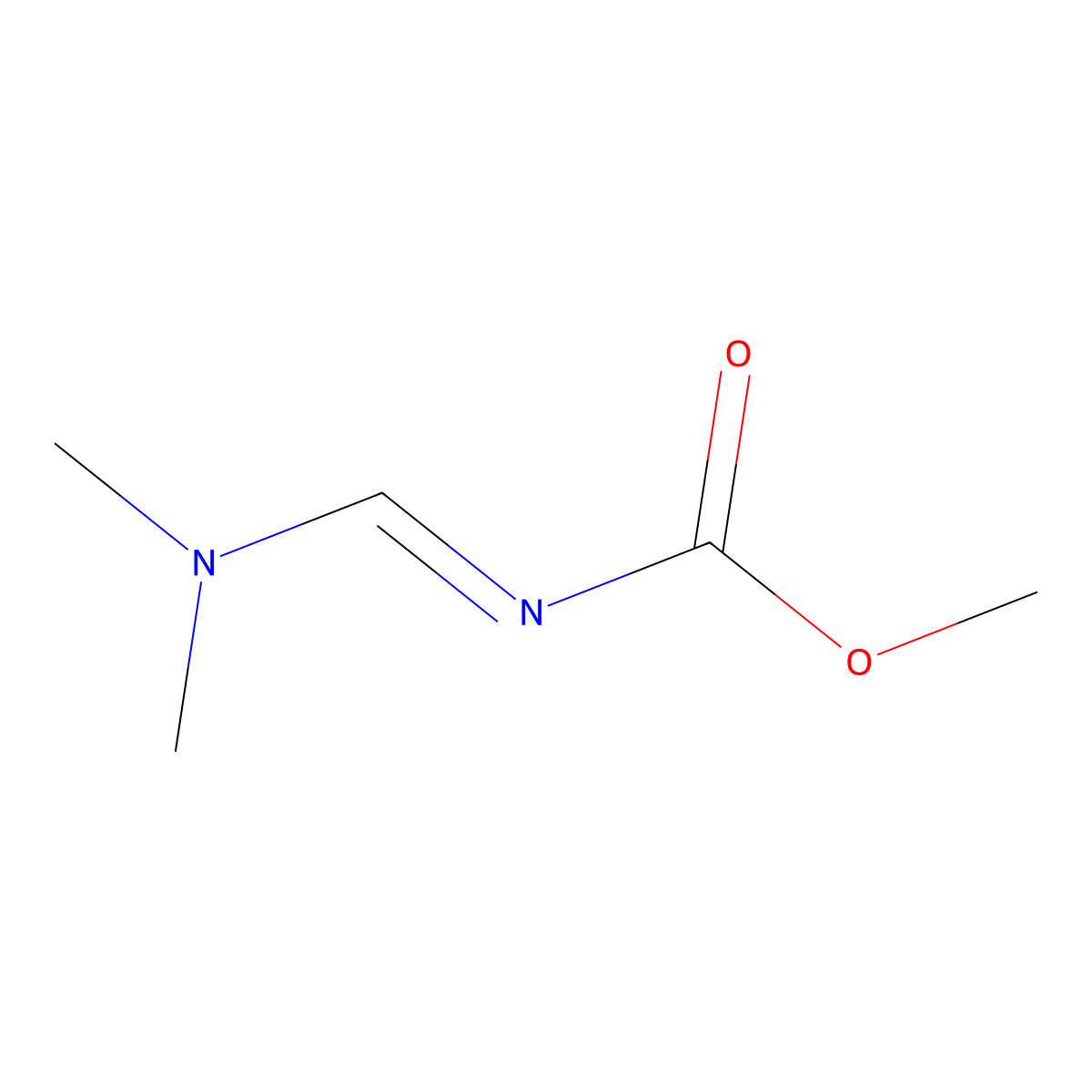 methyl (NE)-N-(dimethylaminomethylidene)carbamate molecular structure, CAS 482378-04-1