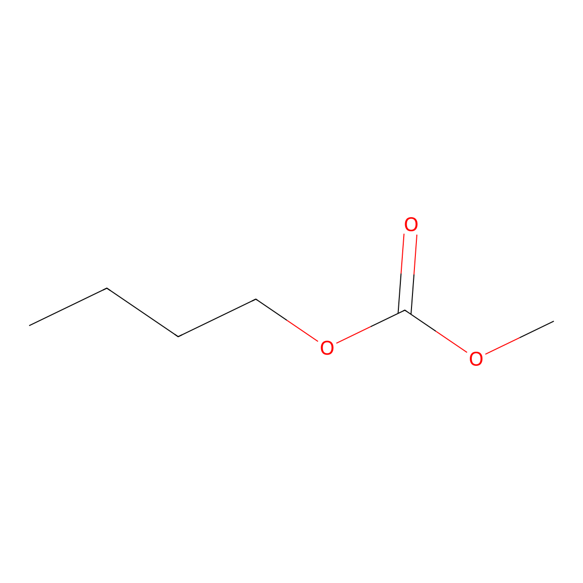 Butyl methyl carbonate molecular structure, CAS 4824-75-3