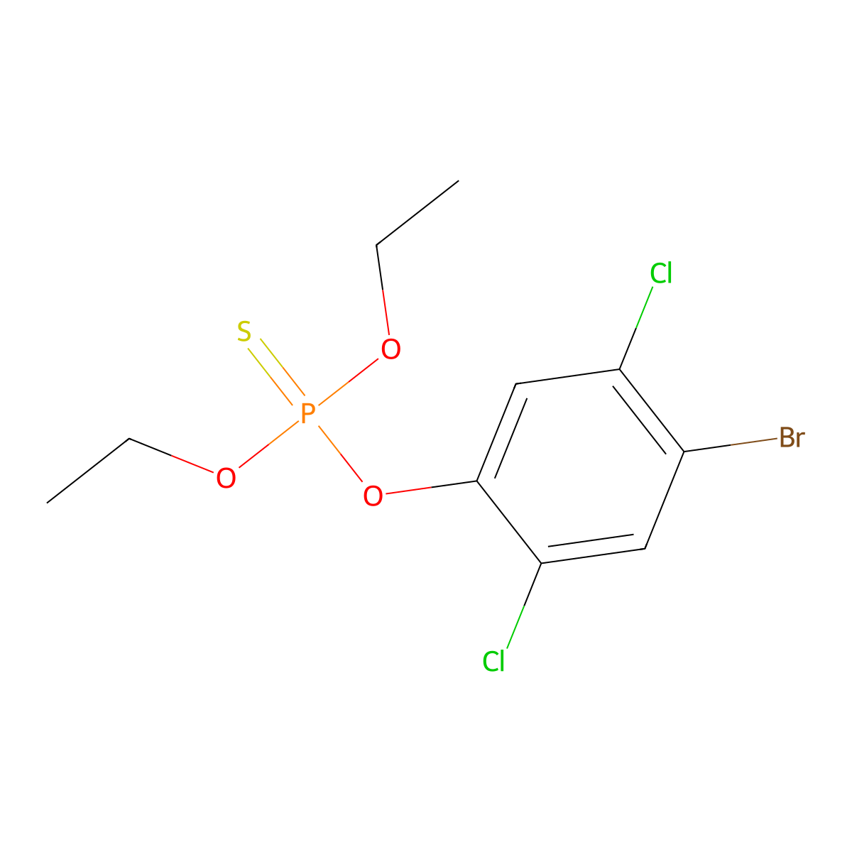 Bromophos-ethyl molecular structure, CAS 4824-78-6