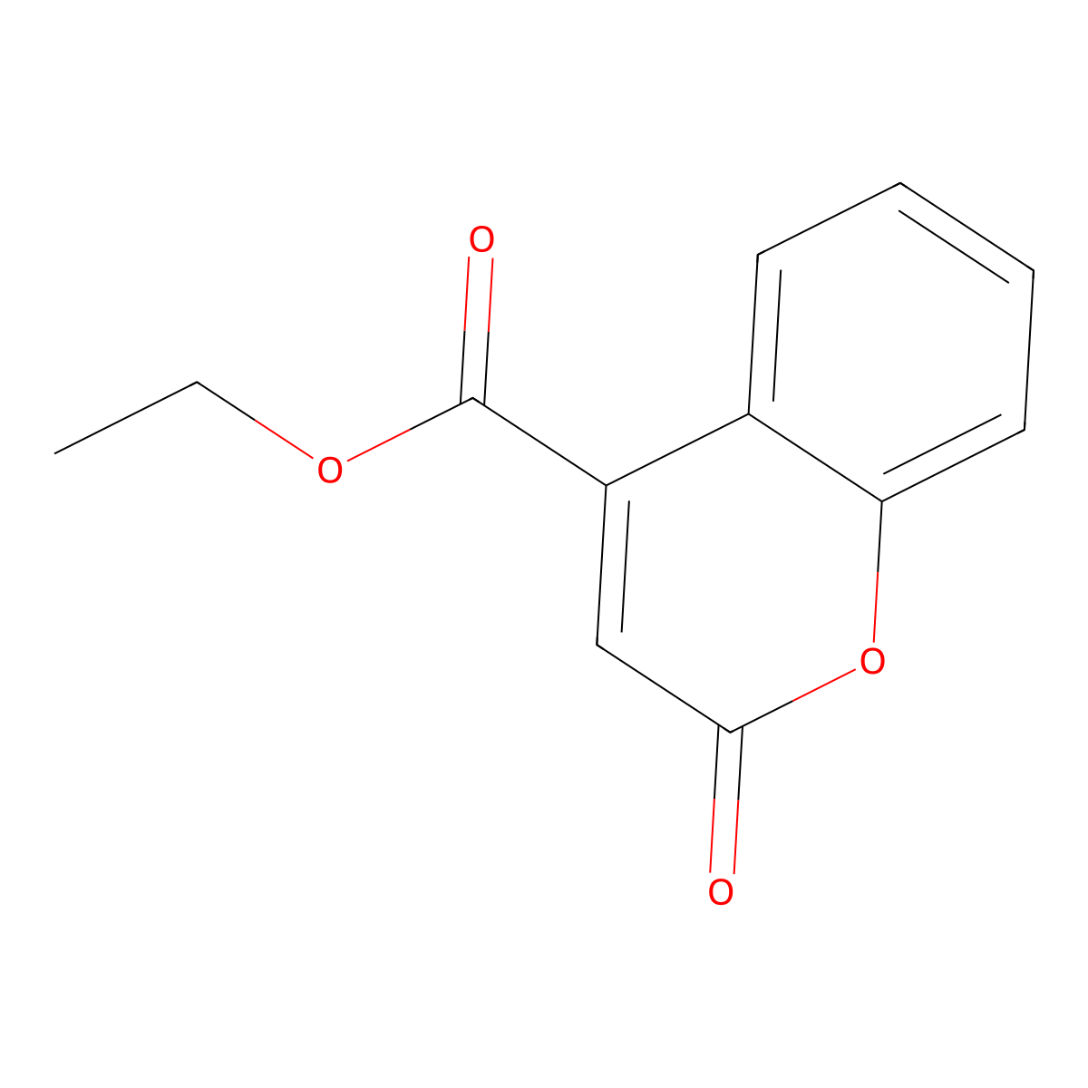 Ethyl 2-oxo-2H-chromene-4-carboxylate molecular structure, CAS 4825-95-0