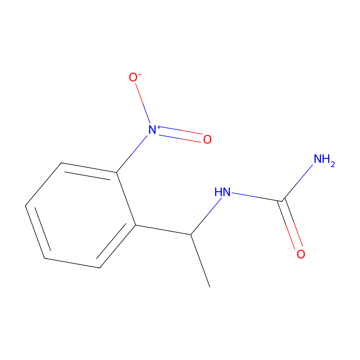 1-(1-(2-Nitrophenyl)ethyl)urea molecular structure, CAS 482576-65-8