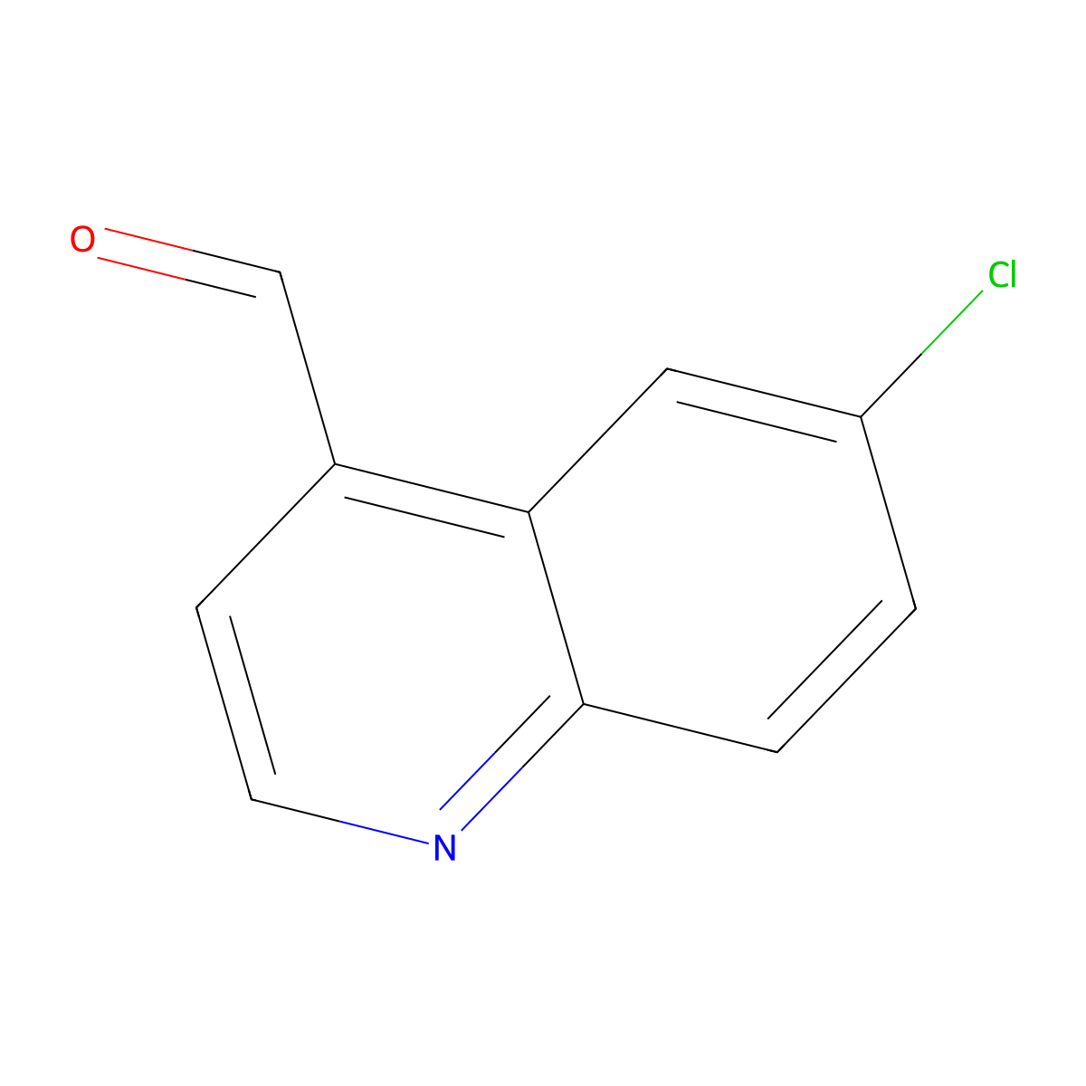 6-Chloroquinoline-4-carbaldehyde molecular structure, CAS 482583-75-5