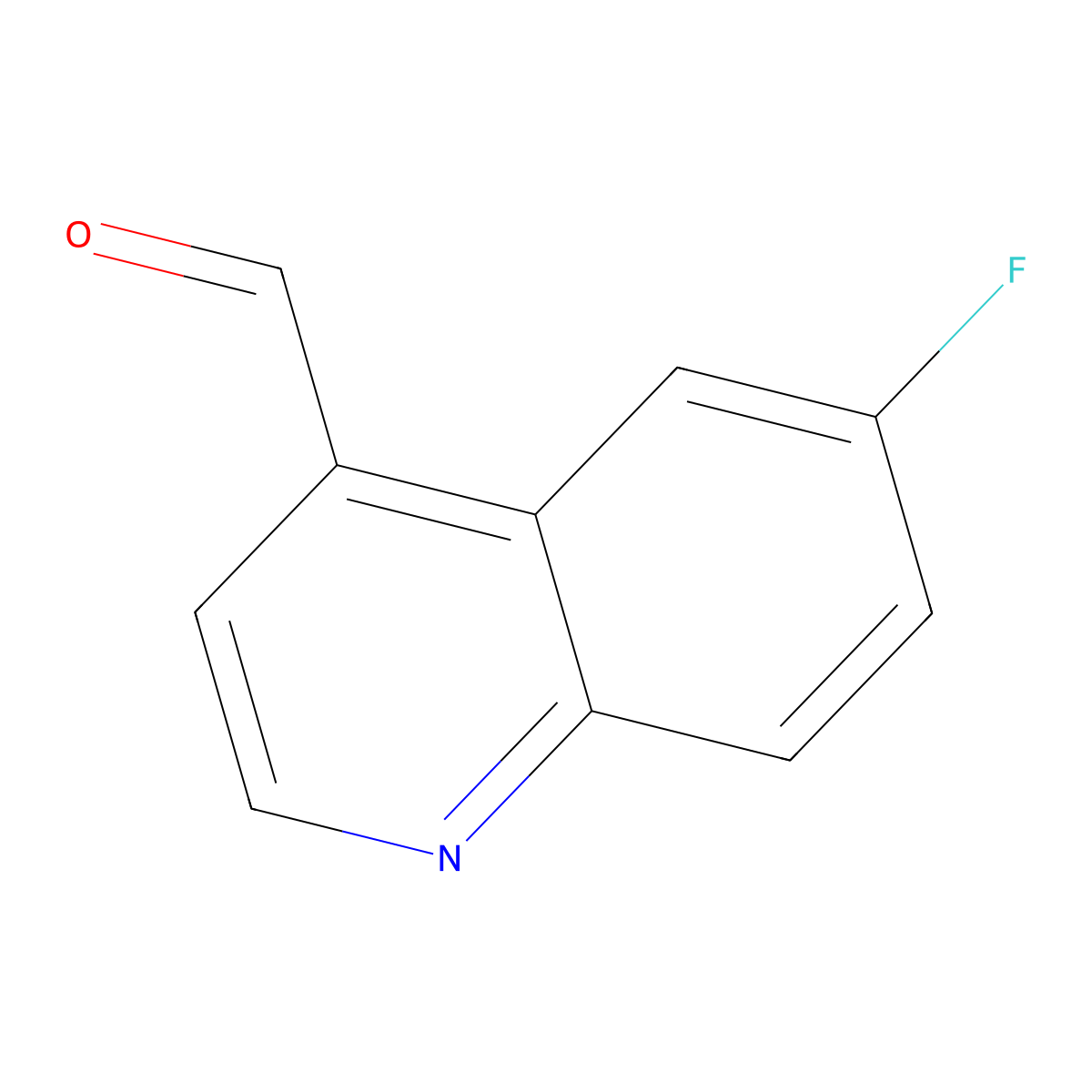 6-Fluoroquinoline-4-carbaldehyde molecular structure, CAS 482586-86-7
