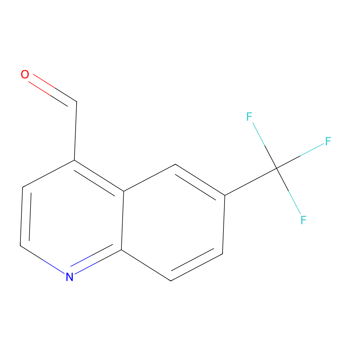 6-(Trifluoromethyl)quinoline-4-carbaldehyde molecular structure, CAS 482587-03-1