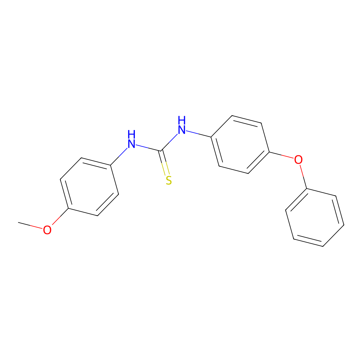 1-(4-Methoxyphenyl)-3-(4-phenoxyphenyl)thiourea molecular structure, CAS 482592-23-4