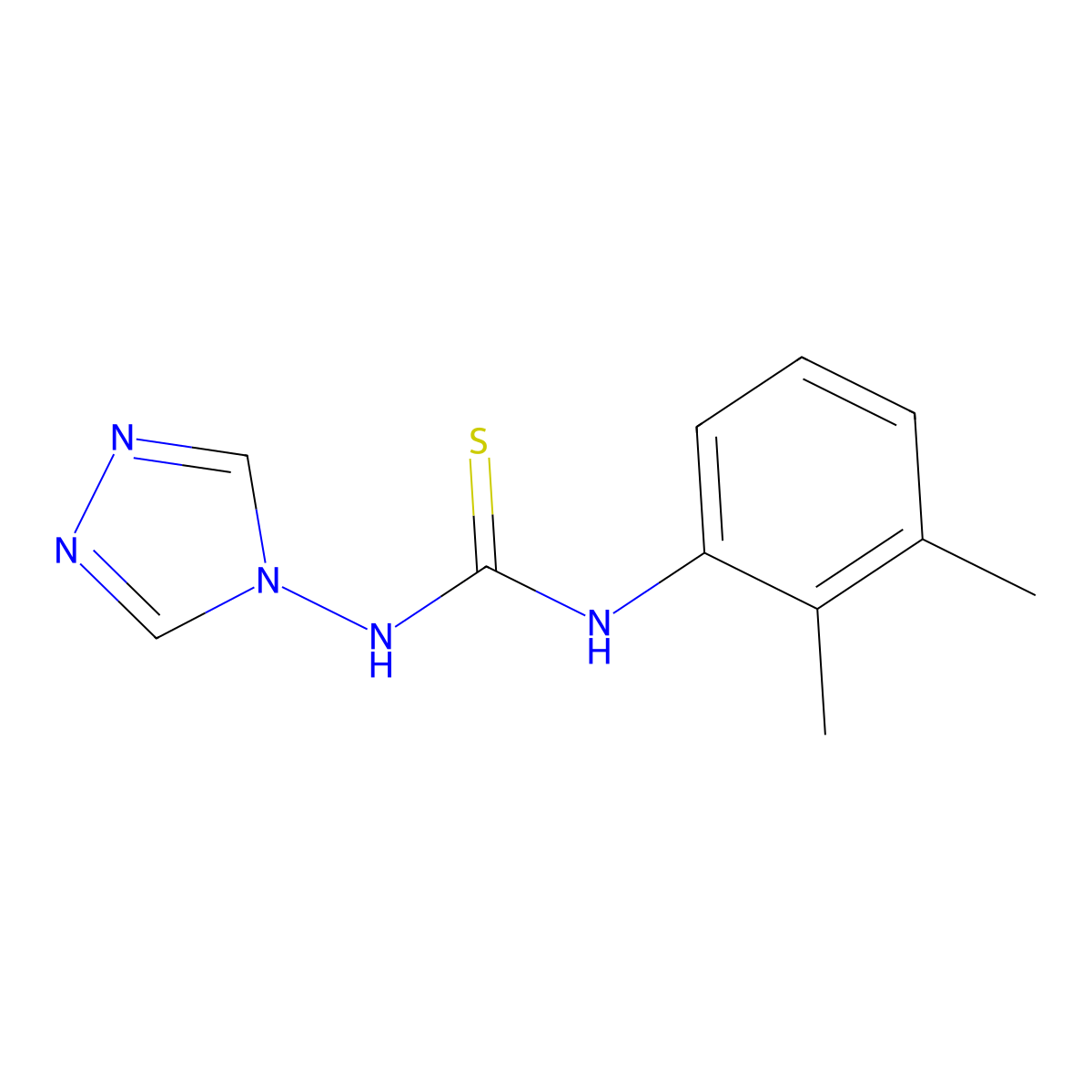 1-(2,3-Dimethylphenyl)-3-(1,2,4-triazol-4-yl)thiourea molecular structure, CAS 482592-72-3