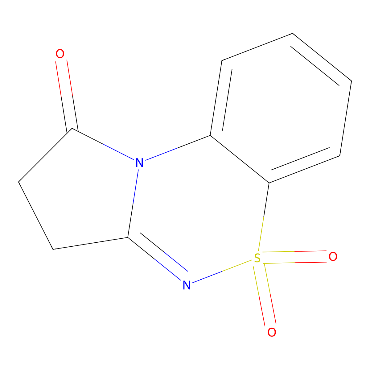 8lambda6-Thia-2,7-diazatricyclo[7.4.0.0,2,6]trideca-1(13),6,9,11-tetraene-3,8,8-trione molecular structure, CAS 4826-18-0