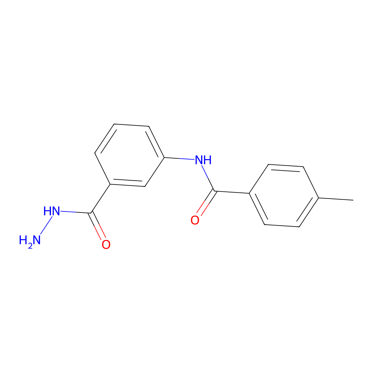 N-[3-(hydrazinocarbonyl)phenyl]-4-methylbenzamide molecular structure, CAS 482637-51-4