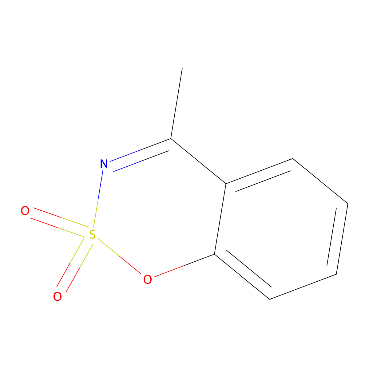 4-Methyl-1,2lambda6,3-benzoxathiazine-2,2-dione molecular structure, CAS 4827-64-9