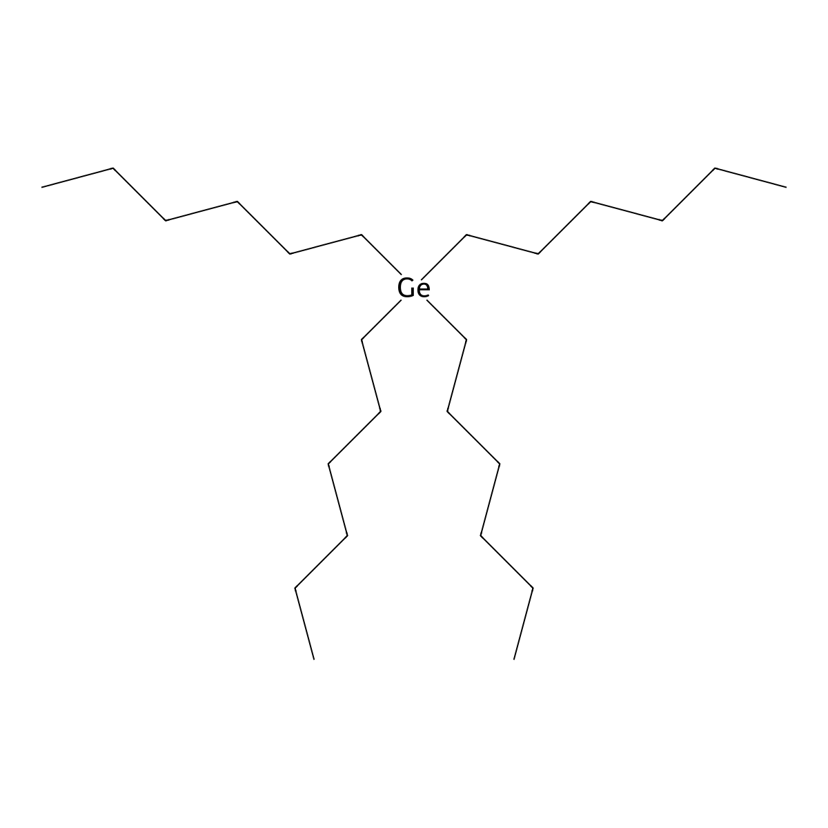 Tetrahexylgermane molecular structure, CAS 4828-44-8