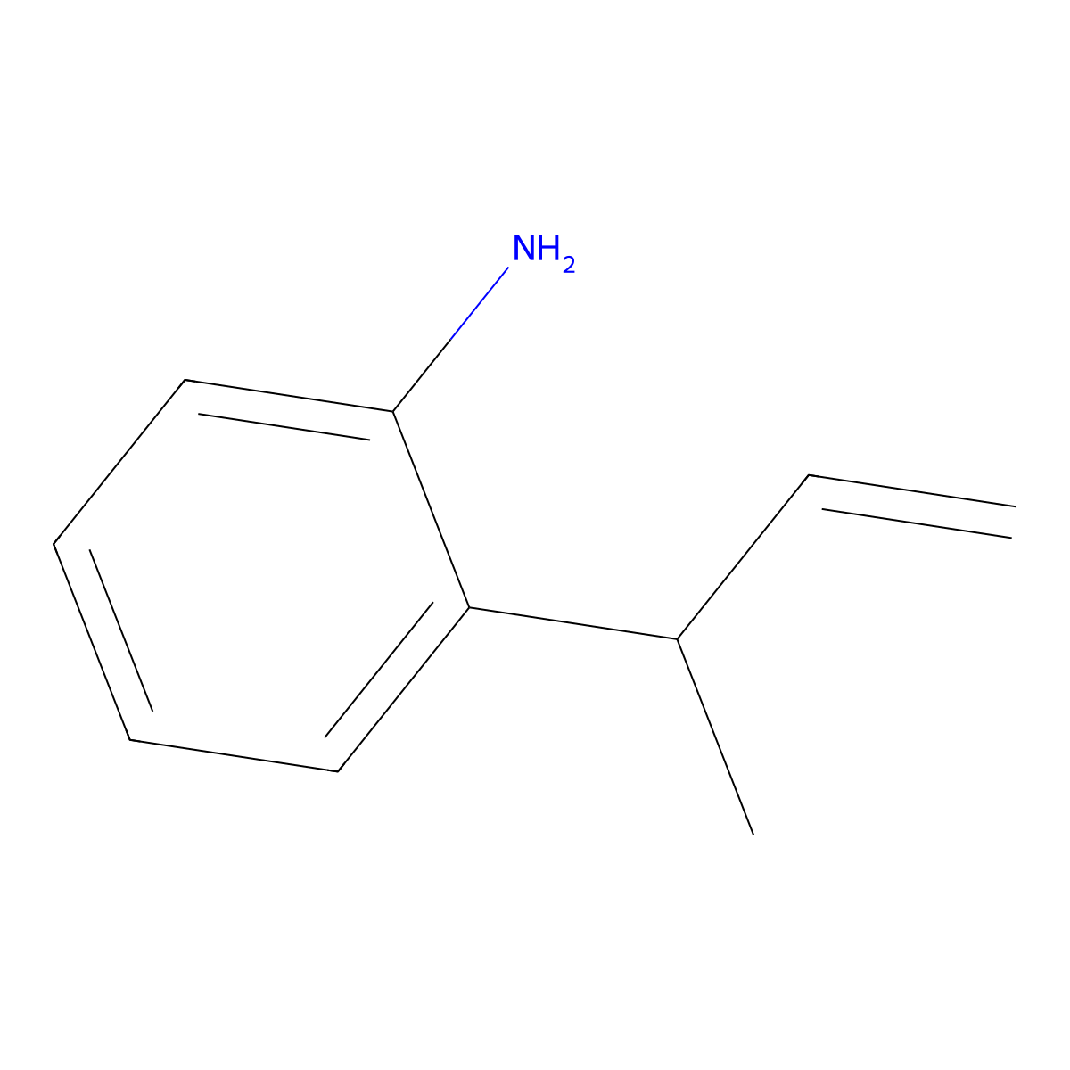 2-(But-3-en-2-yl)aniline molecular structure, CAS 4828-94-8