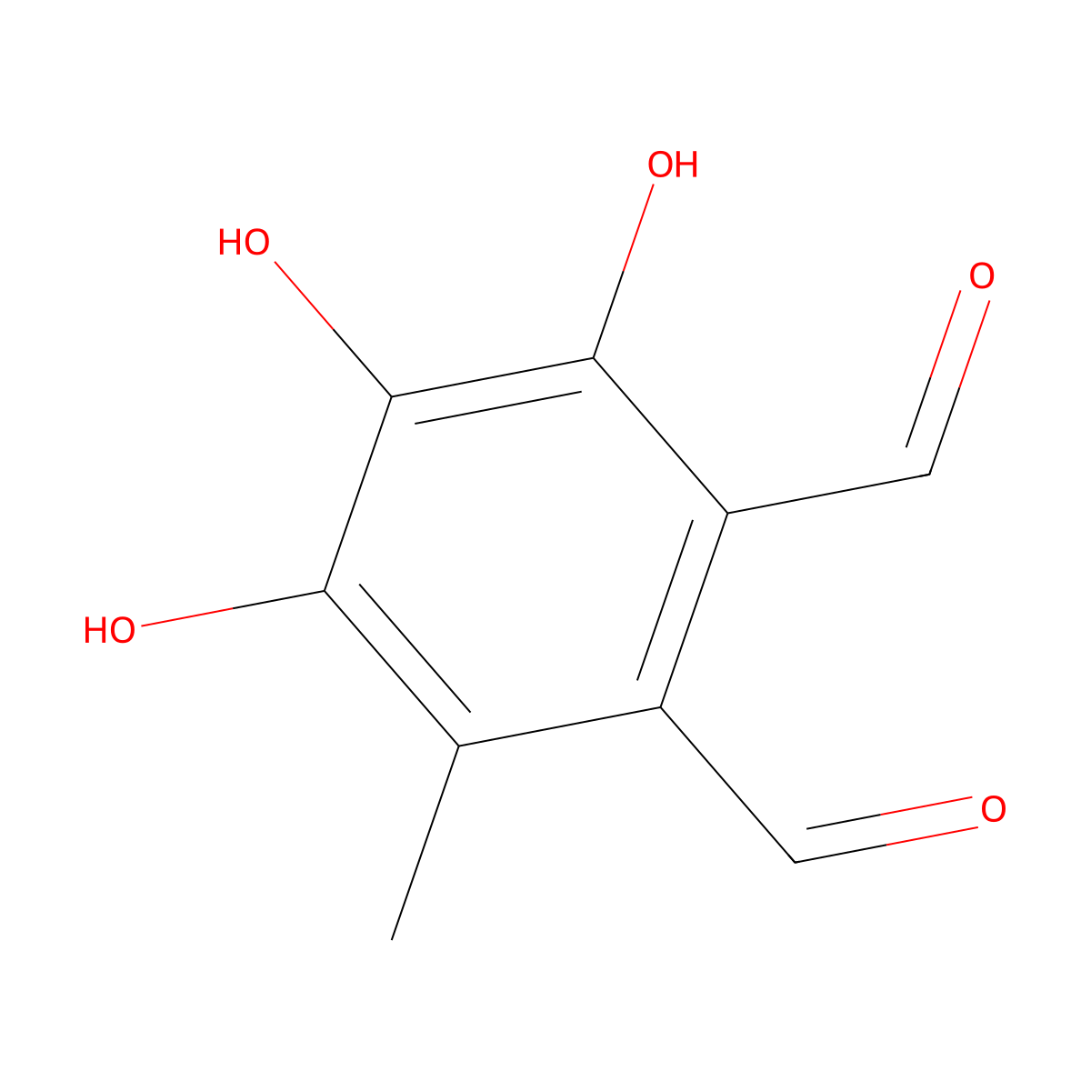 Flavipin molecular structure, CAS 483-53-4