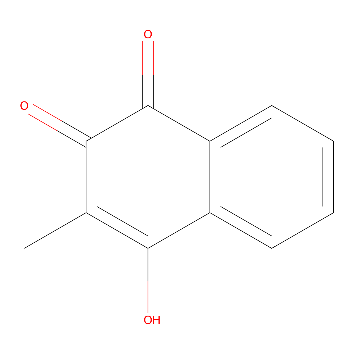 Phthiocol molecular structure, CAS 483-55-6