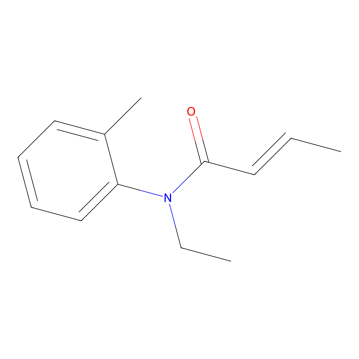 Crotamiton molecular structure, CAS 483-63-6