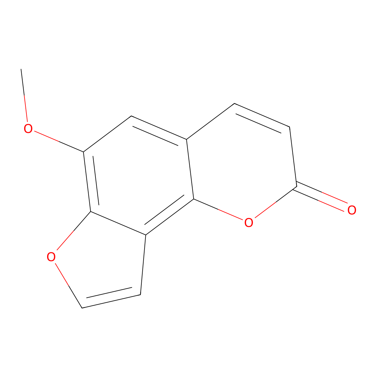 Sphondin molecular structure, CAS 483-66-9