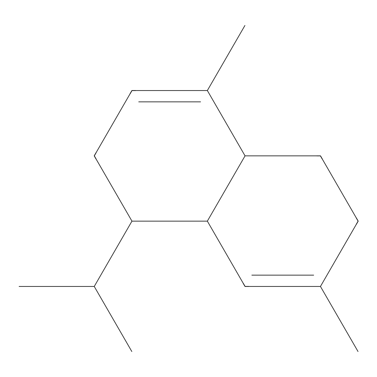 1,2,4a,5,6,8a-Hexahydro-4,7-dimethyl-1-(1-methylethyl)naphthalene molecular structure, CAS 483-75-0