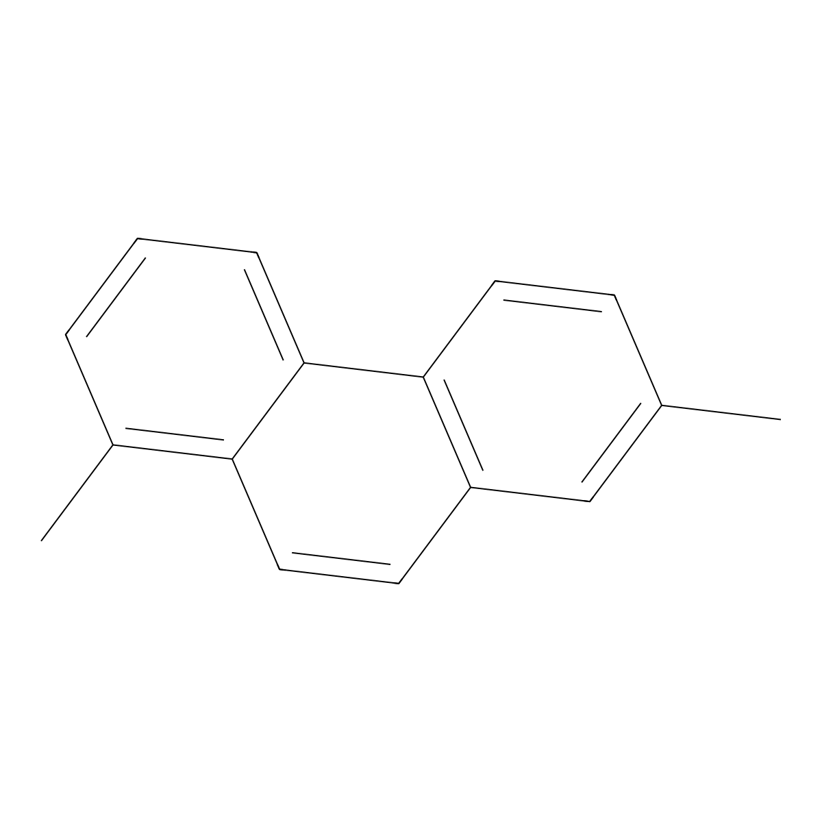 Phenanthrene, 1,7-dimethyl- molecular structure, CAS 483-87-4