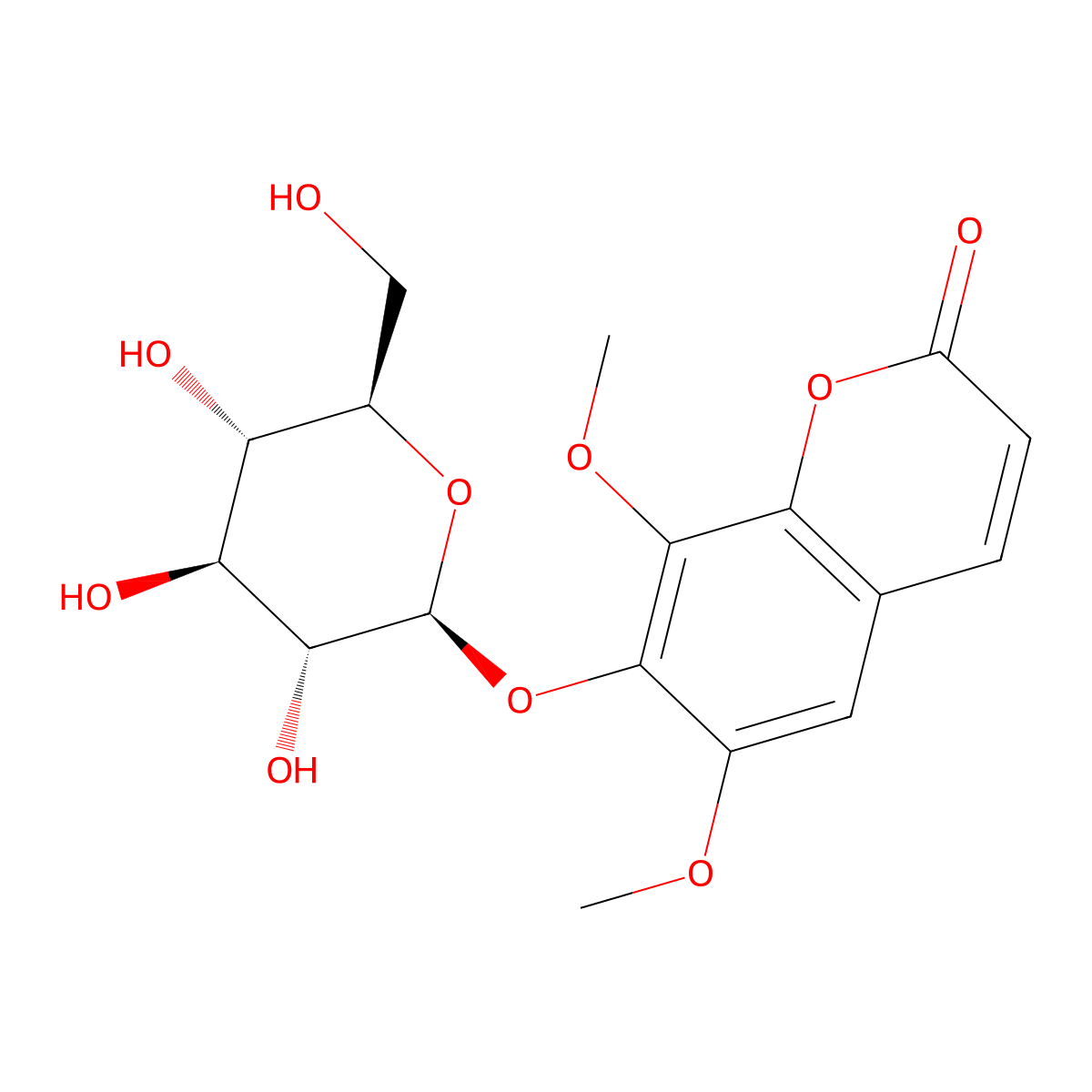 Calycanthoside molecular structure, CAS 483-91-0