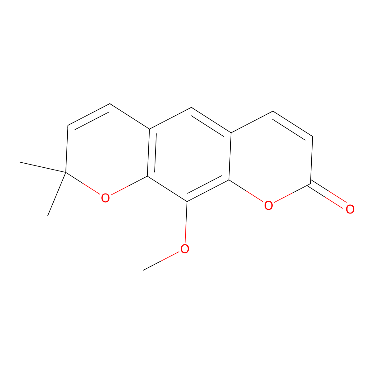 Luvangetin molecular structure, CAS 483-92-1