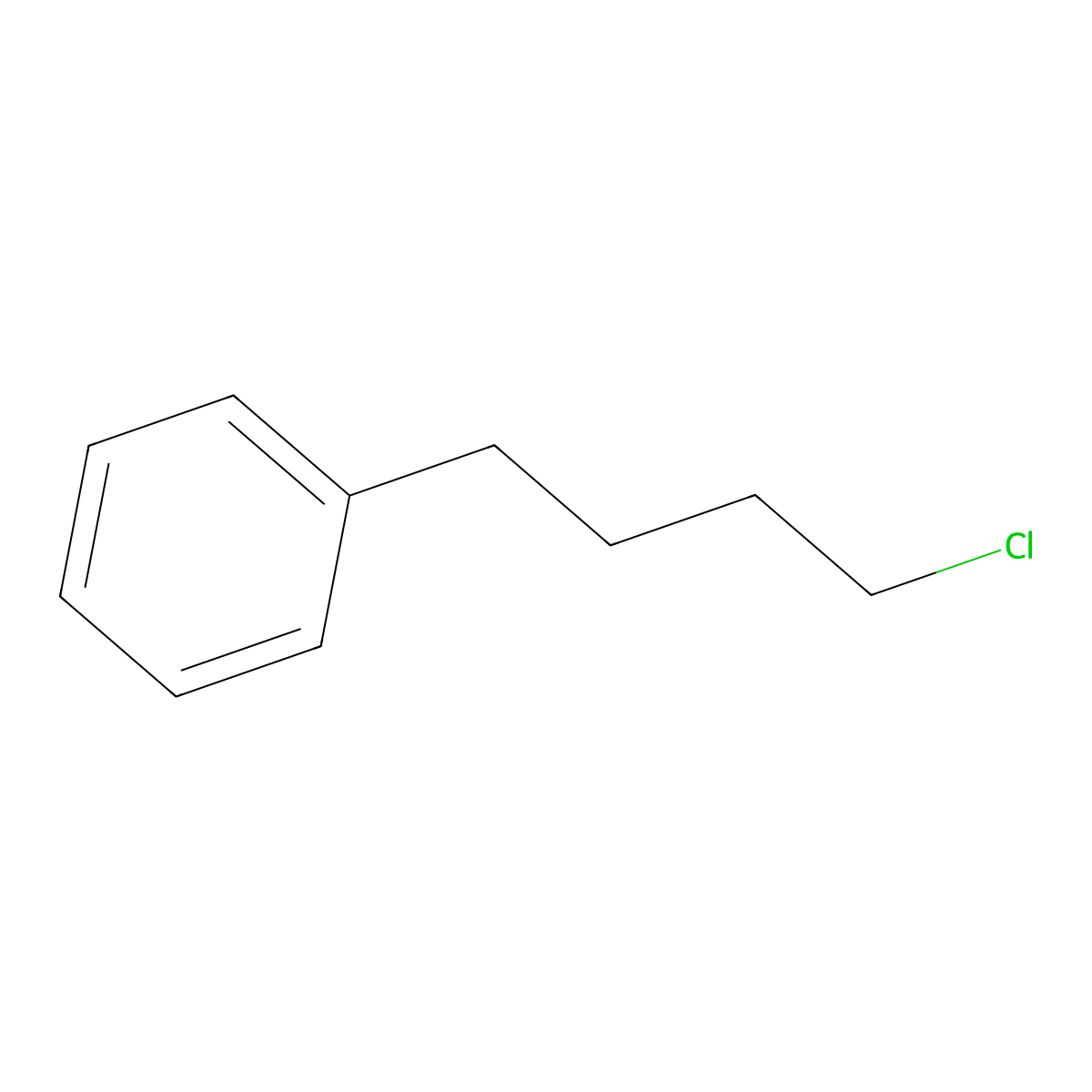 (4-Chlorobutyl)benzene molecular structure, CAS 4830-93-7