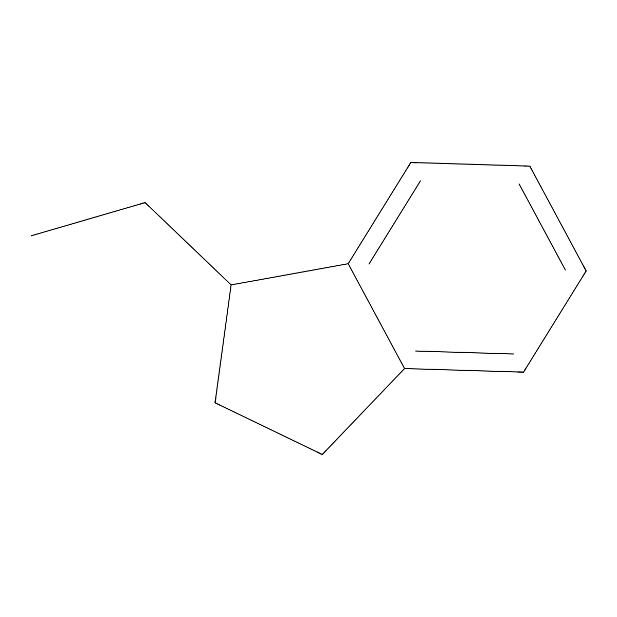 1-Ethylindane molecular structure, CAS 4830-99-3