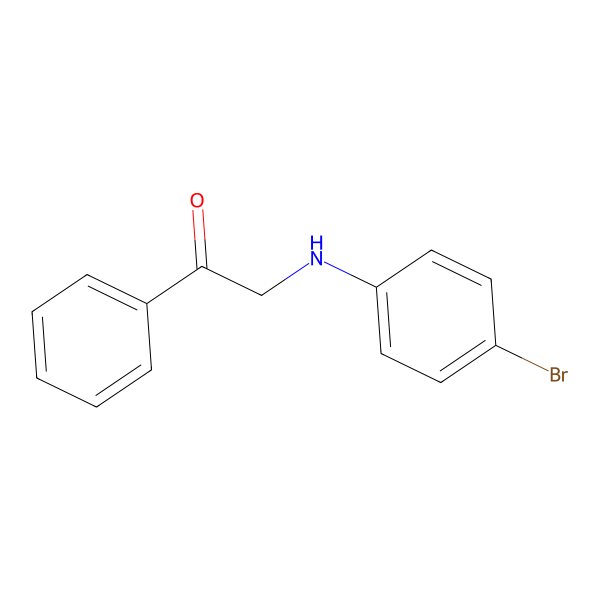 2-(4-Bromoanilino)-1-phenyl-1-ethanone molecular structure, CAS 4831-21-4