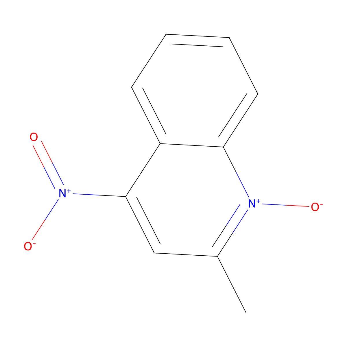 2-Methyl-4-nitroquinoline 1-oxide molecular structure, CAS 4831-62-3