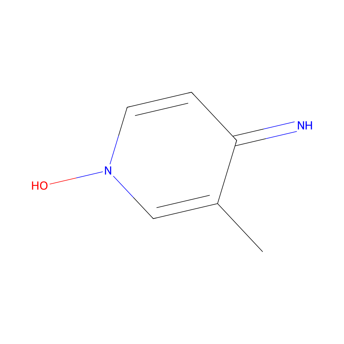 (4e)-4-Imino-3-methylpyridin-1(4h)-ol molecular structure, CAS 4832-24-0