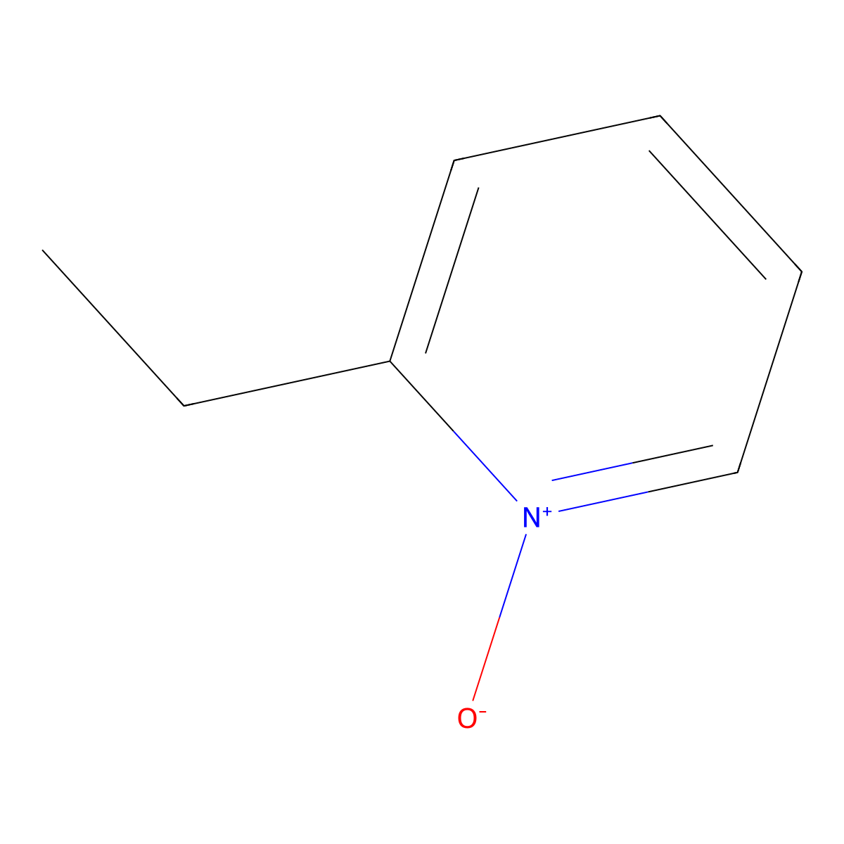2-Ethylpyridine 1-oxide molecular structure, CAS 4833-24-3