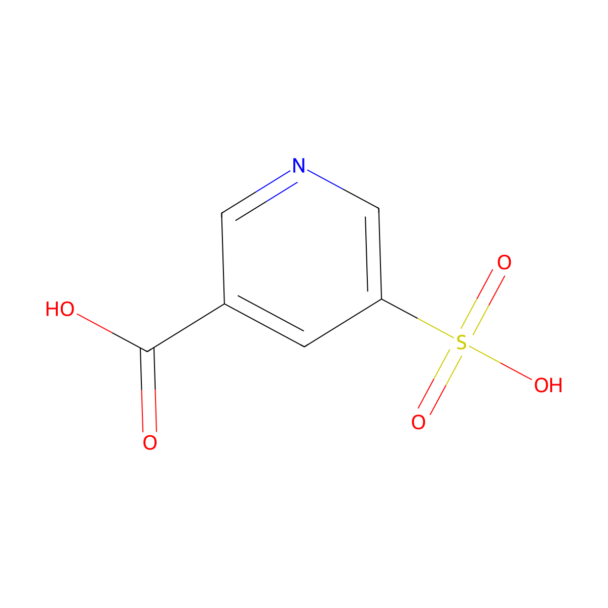 5-sulfopyridine-3-carboxylic Acid molecular structure, CAS 4833-92-5