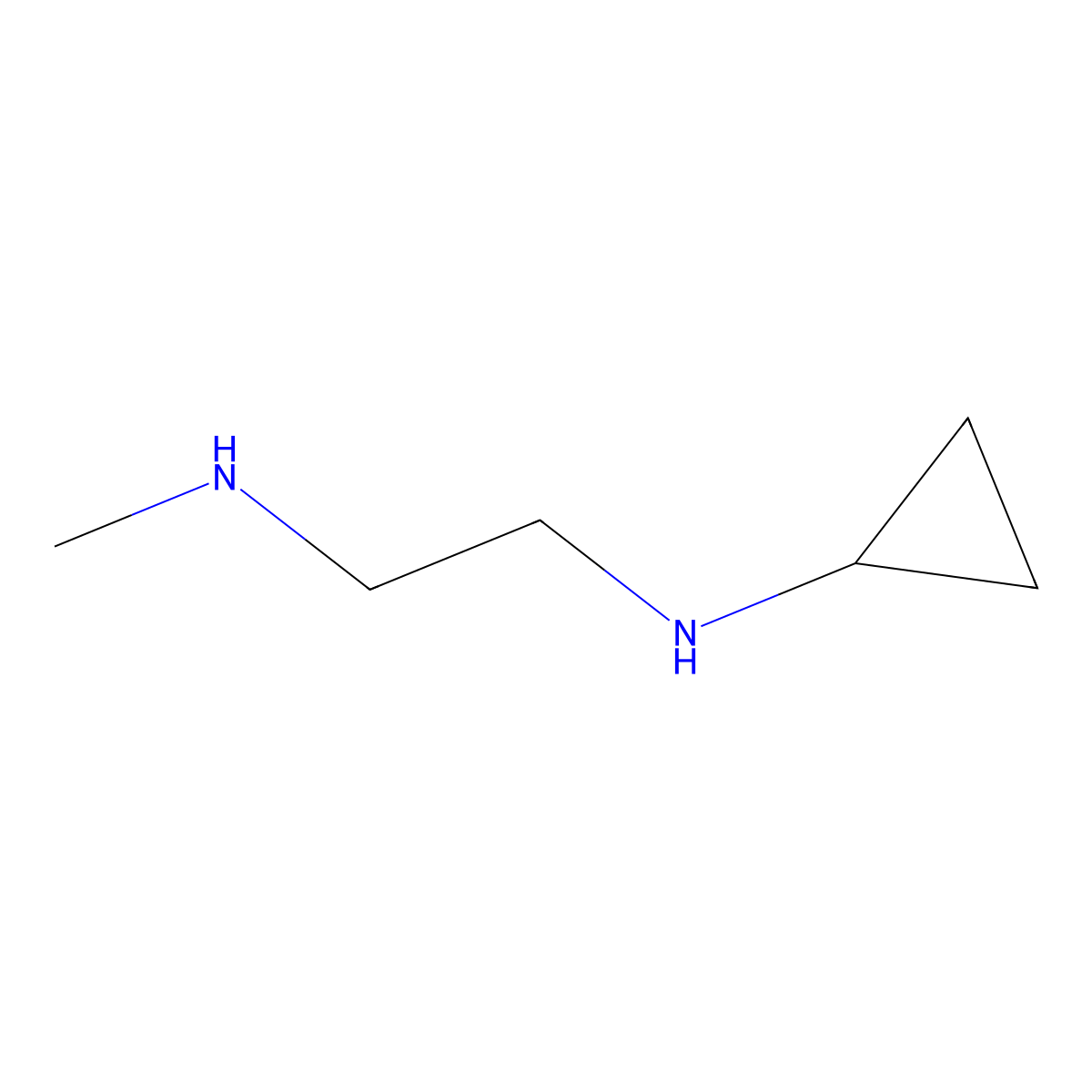 N-Methyl-N'-Cyclopropyl Ethylenediamine molecular structure, CAS 483303-55-5
