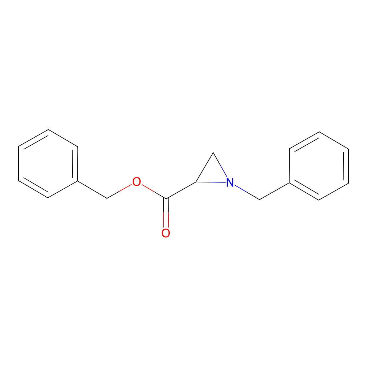 Benzyl 1-benzylaziridine-2-carboxylate molecular structure, CAS 483364-99-4