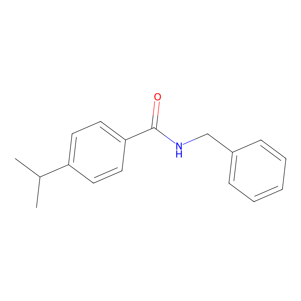 N-benzyl-4-propan-2-ylbenzamide molecular structure, CAS 483367-05-1