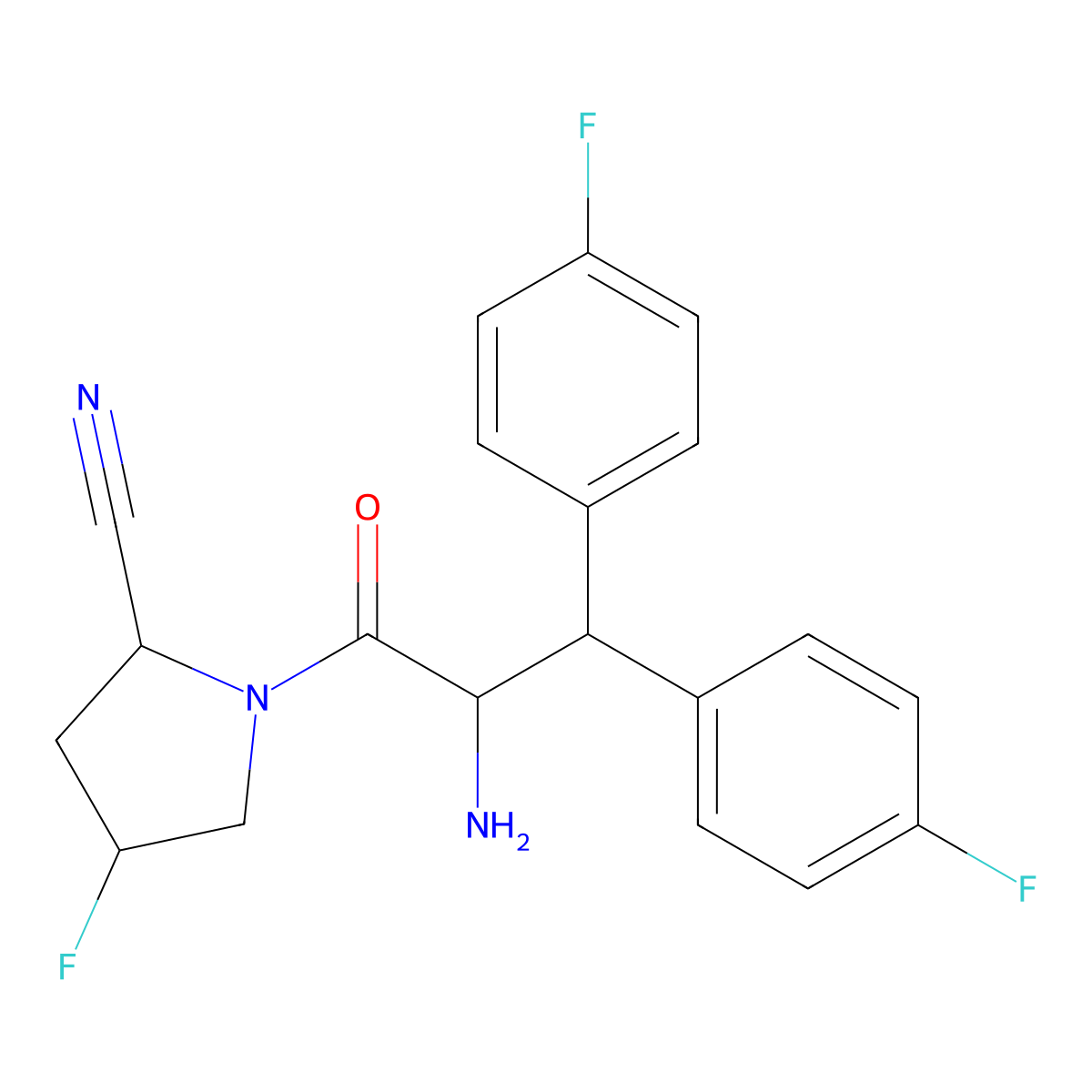 Denagliptin molecular structure, CAS 483369-58-0