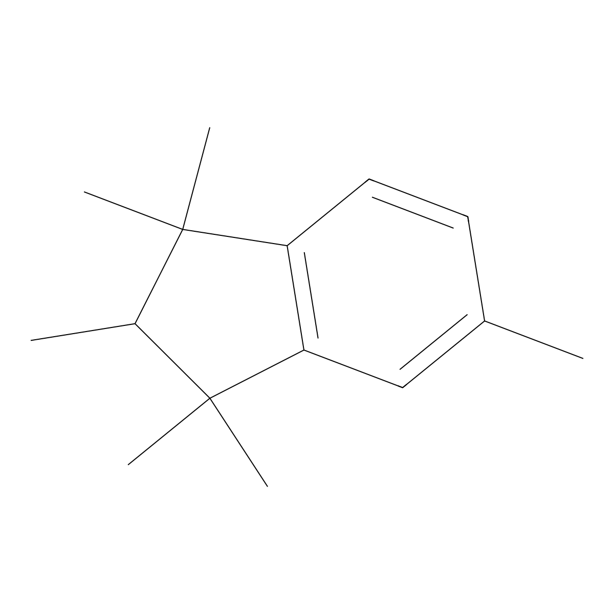 1H-Indene, 2,3-dihydro-1,1,2,3,3,5-hexamethyl- molecular structure, CAS 4834-28-0