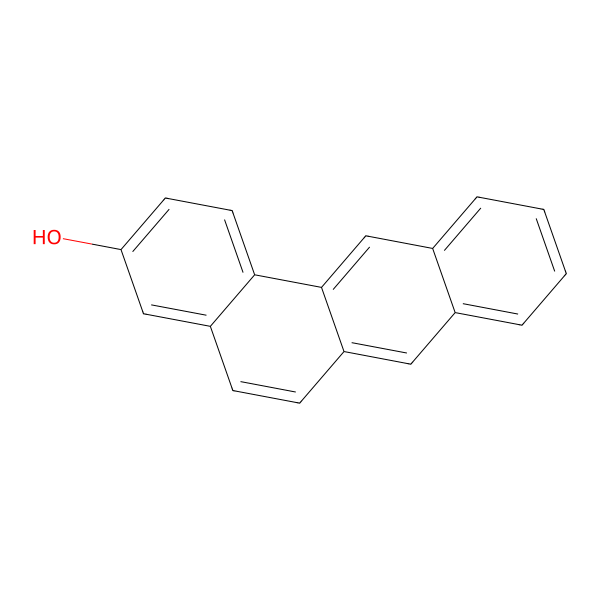 3-Hydroxybenz(a)anthracene molecular structure, CAS 4834-35-9