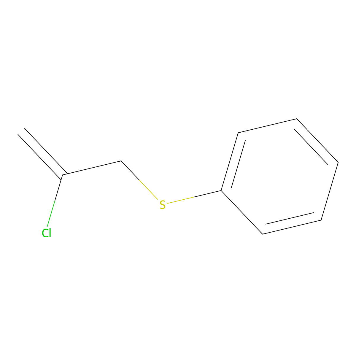 [(2-Chloroprop-2-en-1-yl)sulfanyl]benzene molecular structure, CAS 4834-59-7