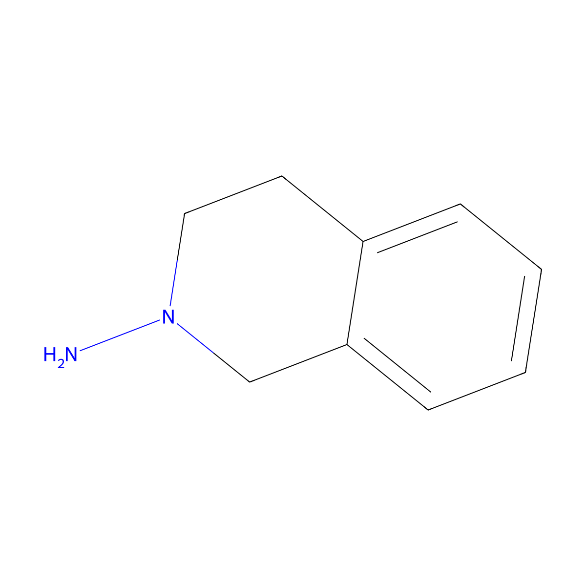 2-Amino-1,2,3,4-tetrahydroisoquinoline molecular structure, CAS 4836-98-0