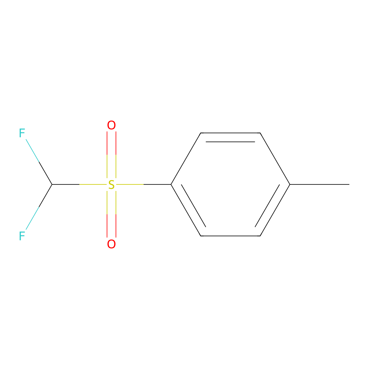 1-(Difluoromethylsulfonyl)-4-methylbenzene molecular structure, CAS 4837-17-6