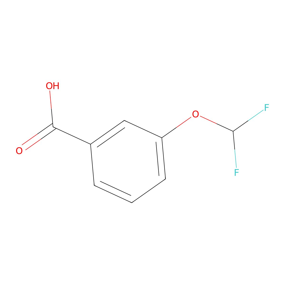 3-(Difluoromethoxy)benzoic acid molecular structure, CAS 4837-19-8