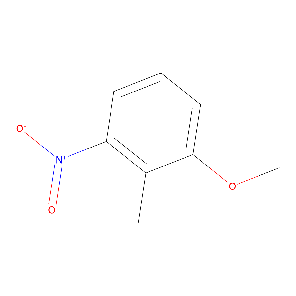 2-Methyl-3-nitroanisole molecular structure, CAS 4837-88-1