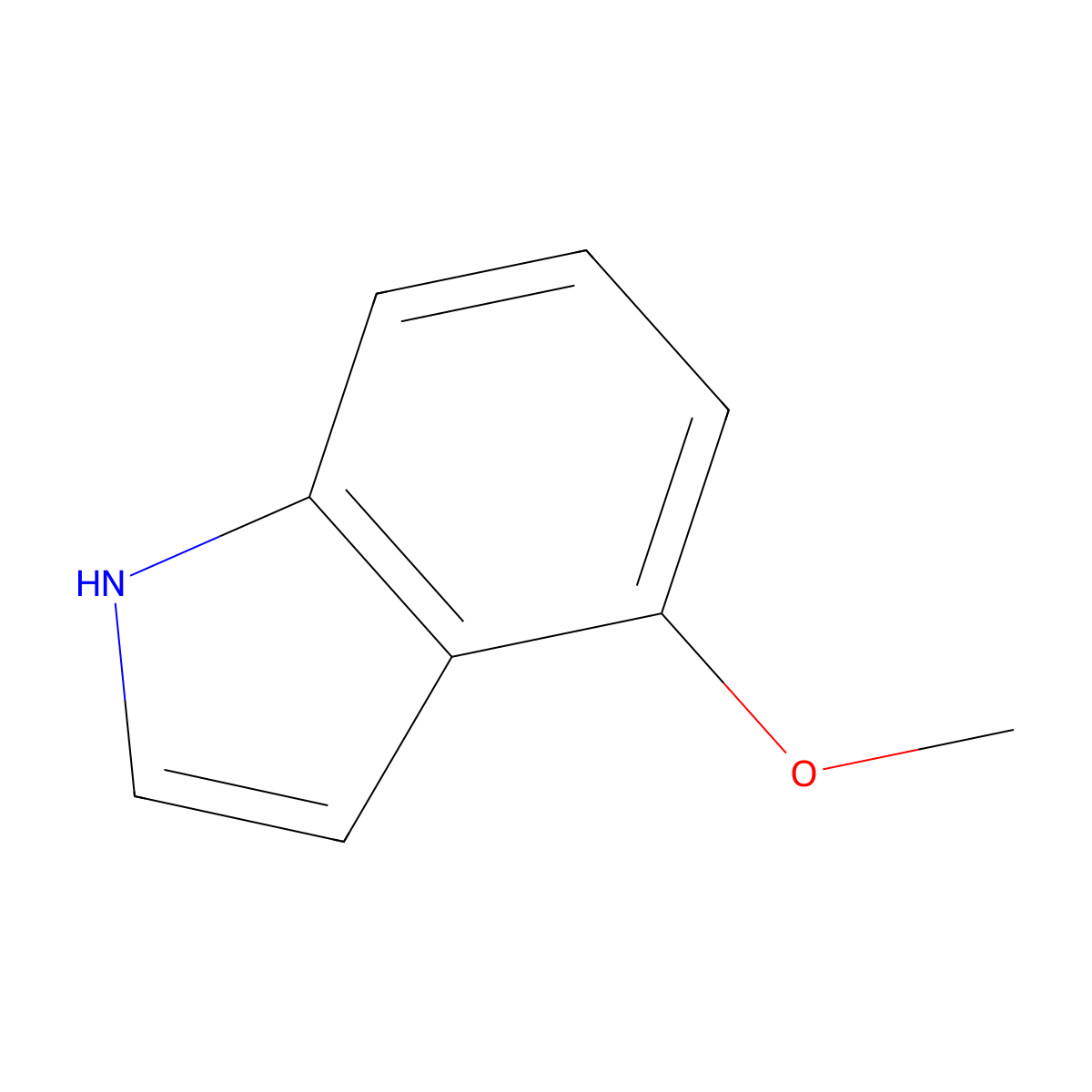 4-Methoxy-1H-indole molecular structure, CAS 4837-90-5