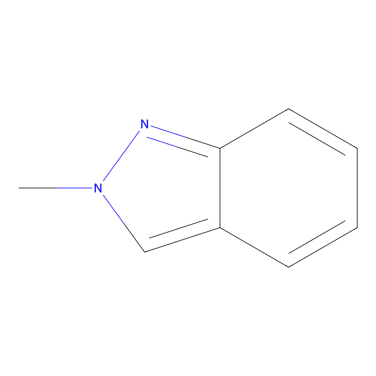 2-Methyl-2H-indazole molecular structure, CAS 4838-00-0