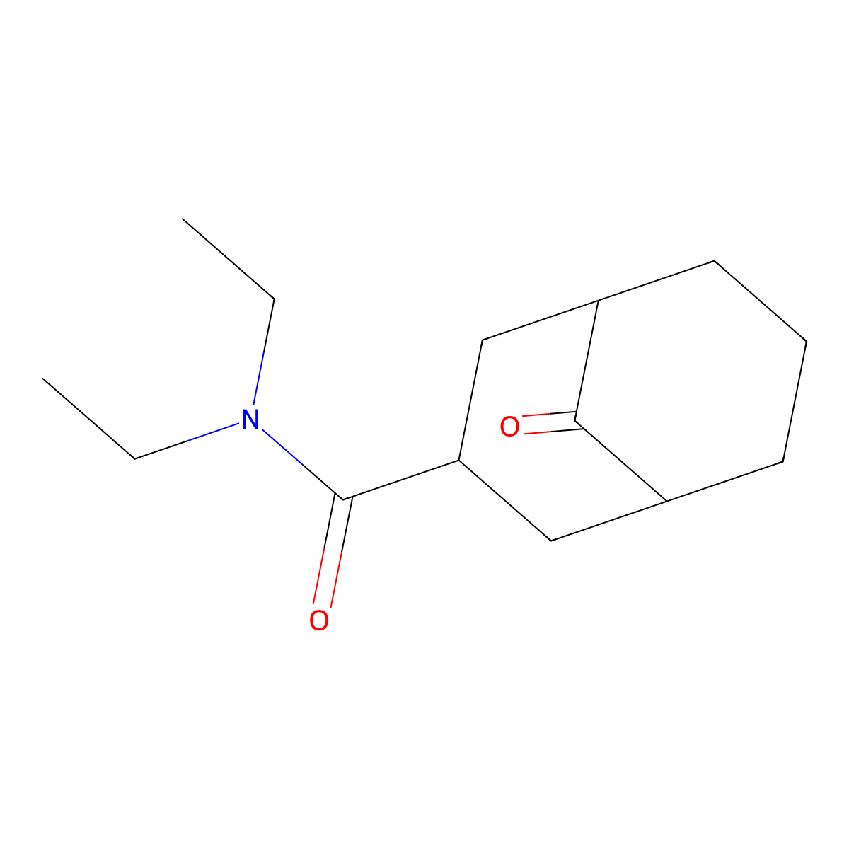 N,N-diethyl-9-oxobicyclo[3.3.1]nonane-3-carboxamide molecular structure, CAS 483968-39-4