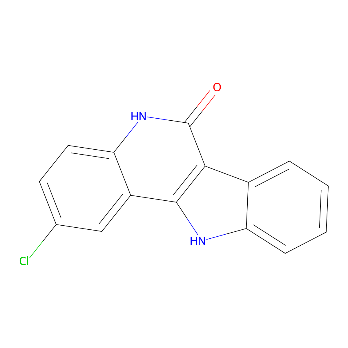 4-Chloro-8,17-diazatetracyclo[8.7.0.0^{2,7}.0^{11,16}]heptadeca-1(10),2,4,6,11(16),12,14-heptaen-9-one molecular structure, CAS 483995-48-8