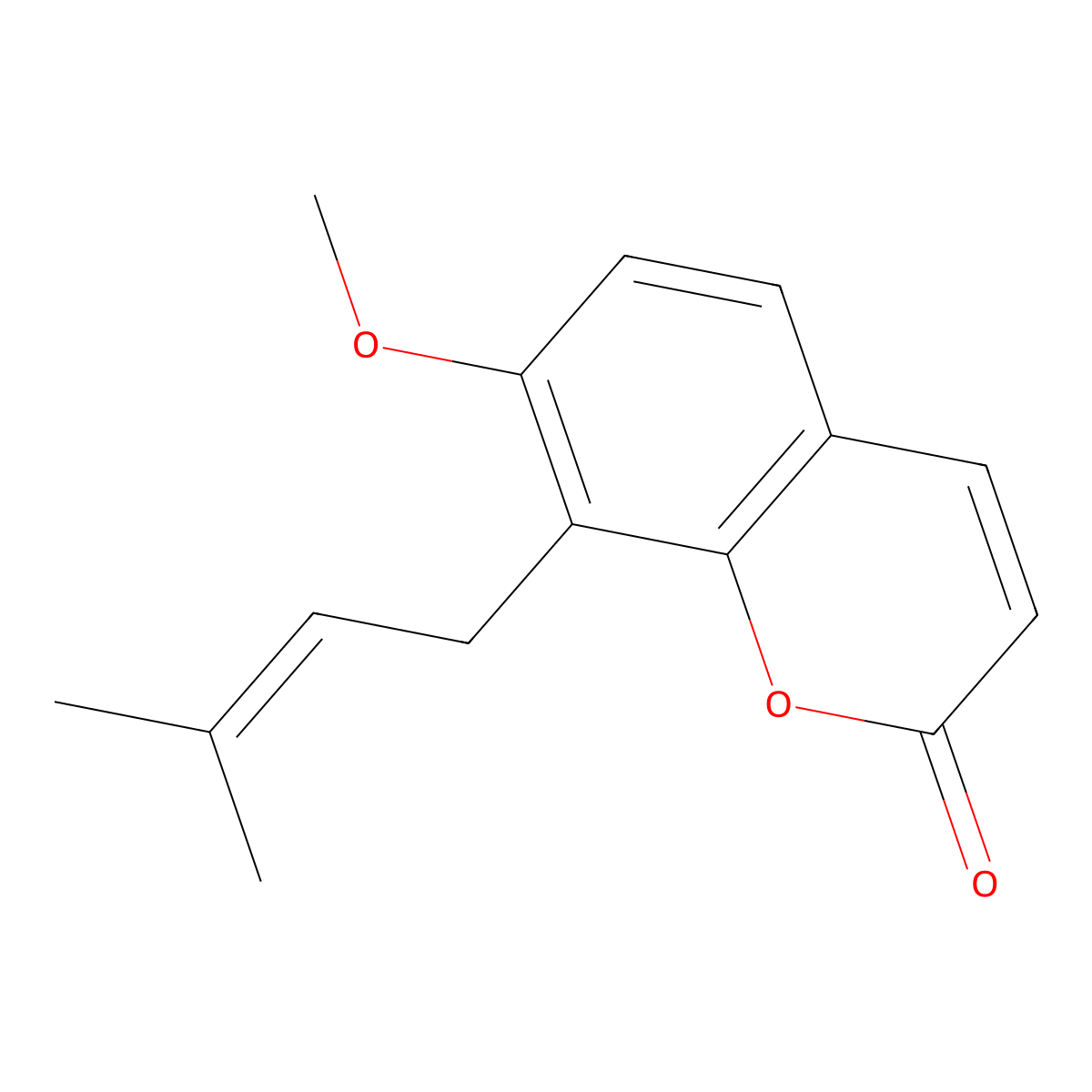 Osthol molecular structure, CAS 484-12-8
