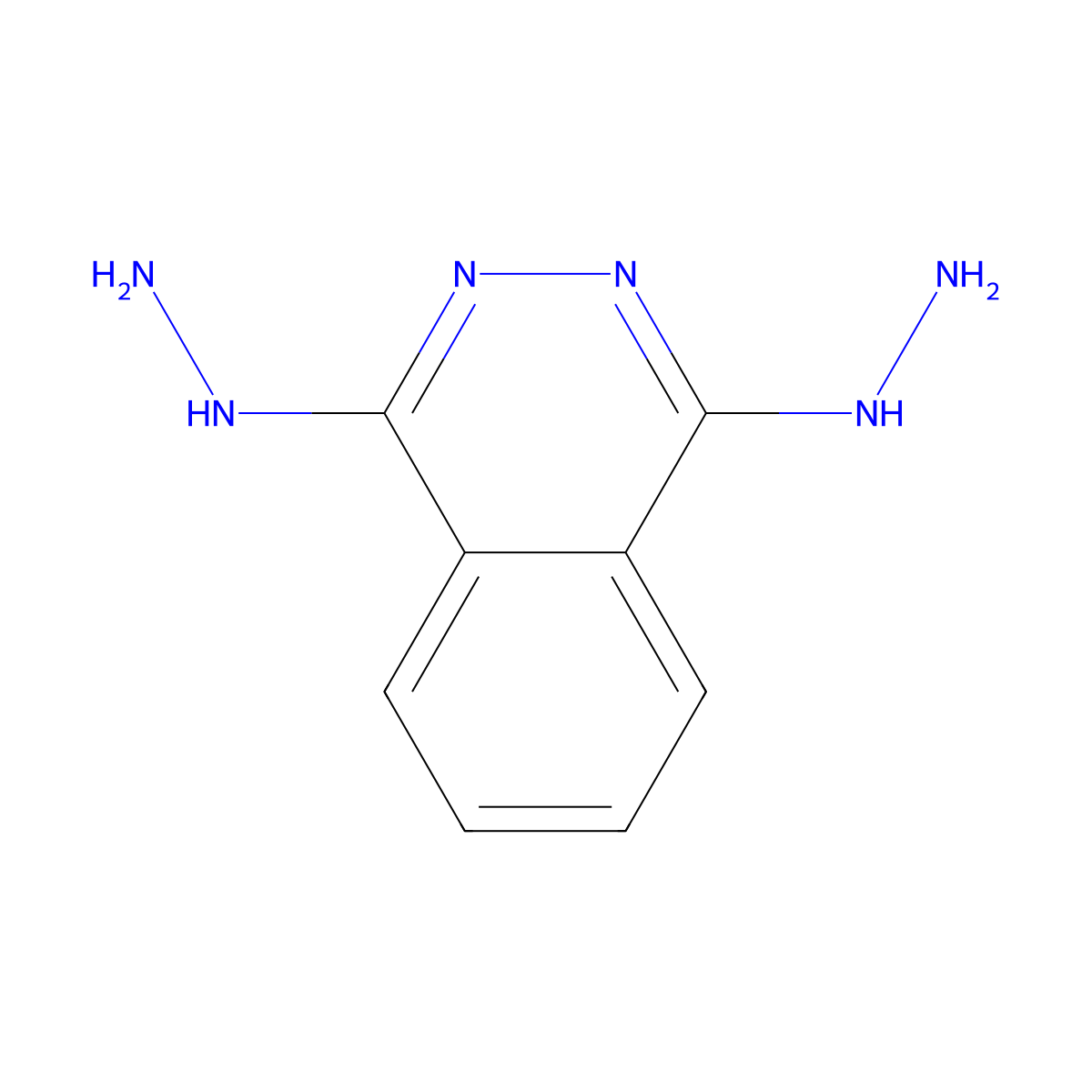Dihydralazine molecular structure, CAS 484-23-1